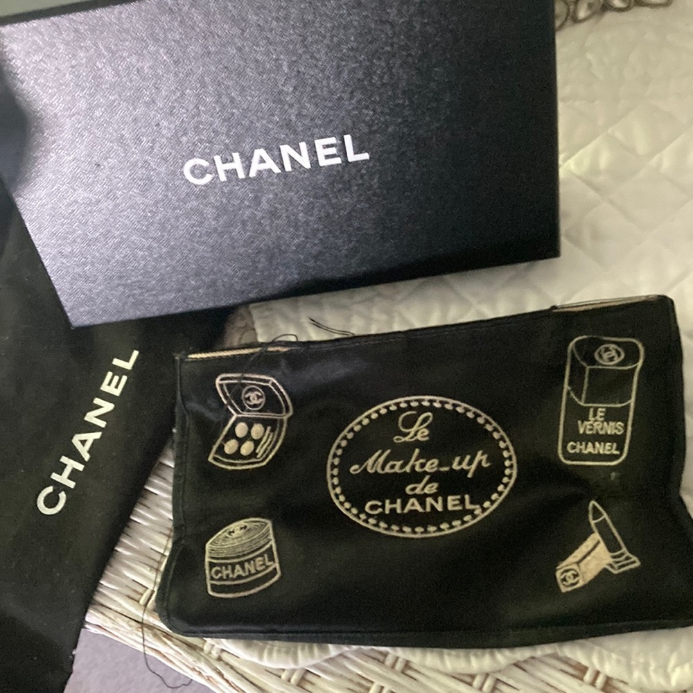 Chanel makeup bag